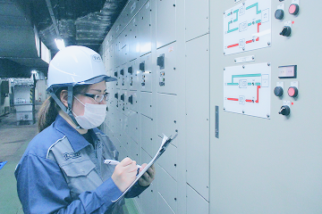 安全・技術管理部による設備点検の様子